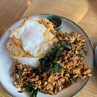 Kraprao-Hang-kai-Dow Plate