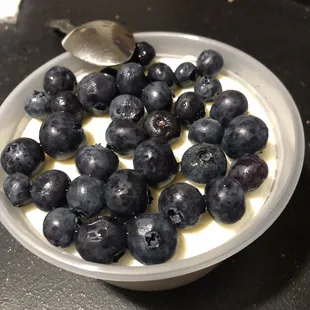 Kheer, added my blueberries, yummy