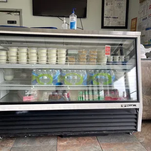 Front counter with desserts and Raitha.