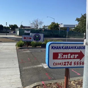 Entrance and Free parking