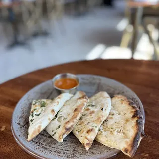 Goat Cheese Kulcha with Butter Sauce
