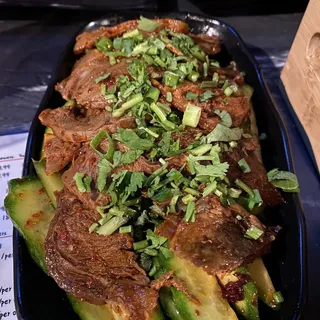 3. Braised Beef Salad with Cucumber