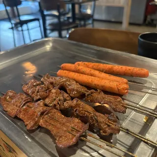 4. Pork Sausage Skewer