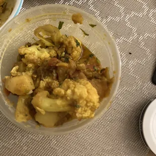 Aloo gobi--already ate half