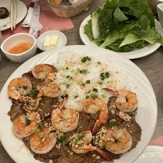 Egg Roll NoodlesGrilled Shrimp & BBQ Chicken Noodles