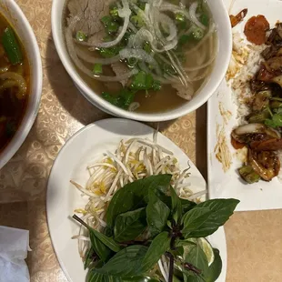 Flank steak pho
