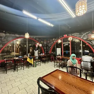 Inside view of dining area