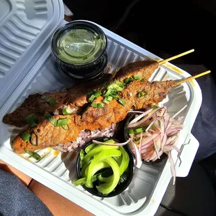 Their beef skewers are divine and oh so tender!