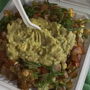 Lomo Steak Fries w/ guacamole