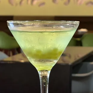 Appletini w/ w/popping Pearls