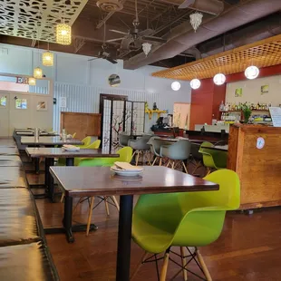 Inside the restaurant