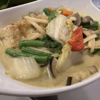 Green Curry Veggies and Tofu