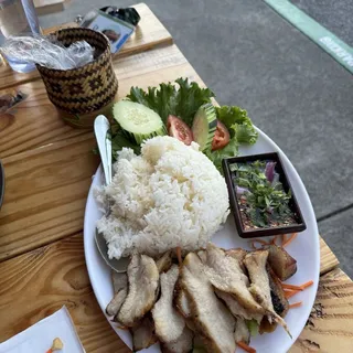 Grilled Pork neck Over Rice()