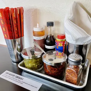 Condiments!