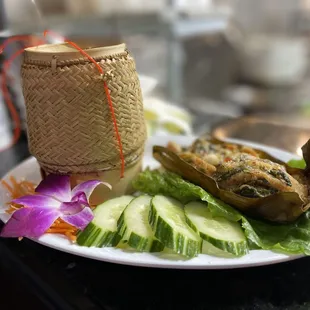 Moak pa ( Lao steamed fish)