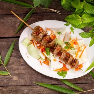 Meatballs on a stick