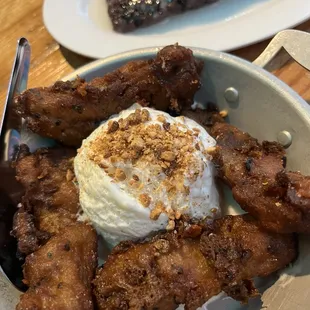 Fried Banana with Ice Cream
