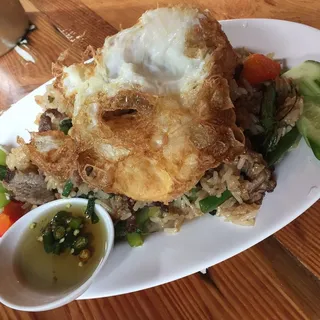 7. Holy Basil Fried Rice with Beef