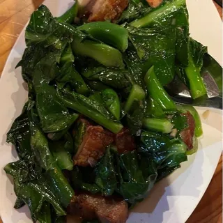 51. Chinese Broccoli with Crispy Pork Belly