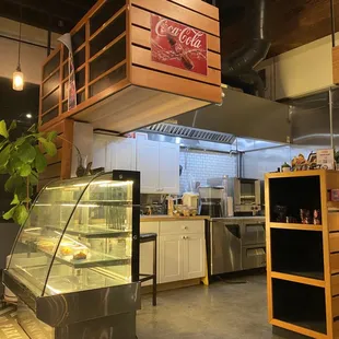 the kitchen and counter area