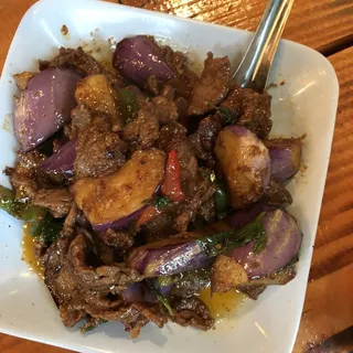 55 Spicy Eggplant with Beef