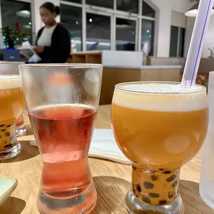 Strawberry-Lime cider + Thai tea