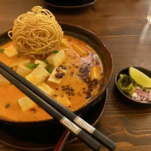 Soft tofu khao soi