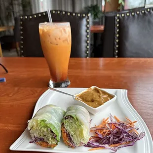 Fresh roll with A1. Shrimp Fresh Roll