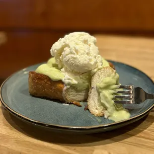 Burnt Butter Kaya Toast w/ coconut ice cream | $15