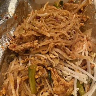 Pad Thai that was horrible! Noodles hard and had a strong fish ordor