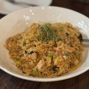 Tom Yum Fried Rice with Pork