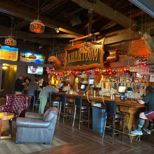 people sitting at the bar