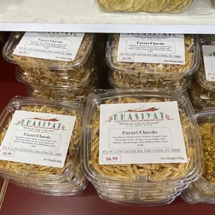 a variety of food items