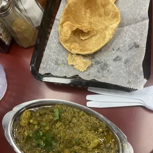 Undhiyu and Puri