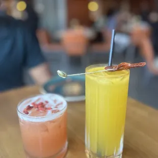 Goji sour and mango mule