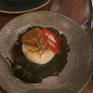 Truffle burrata saag