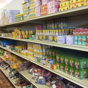 a variety of food items