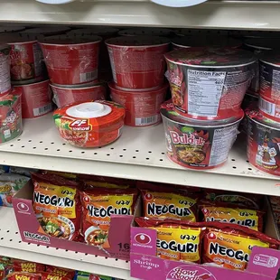 a variety of food items