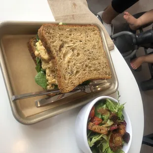 Smashed Chickpea Sandwich