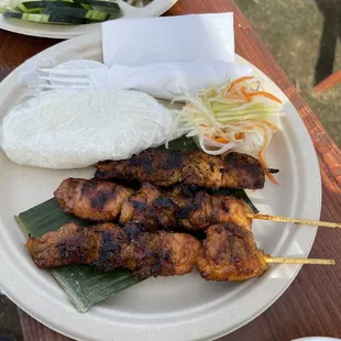 Chicken skewers