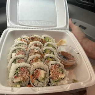 Cream cheese salmon roll