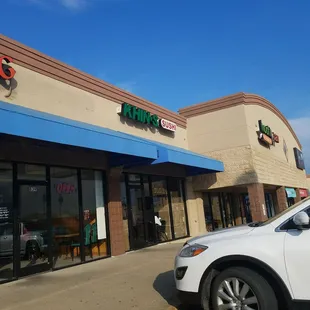 View from parking lot