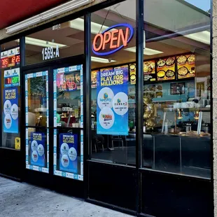 Store front, simple and clean.