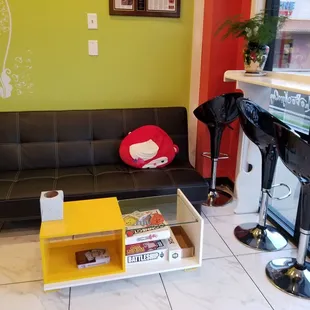 Seating area if you want to stay a while