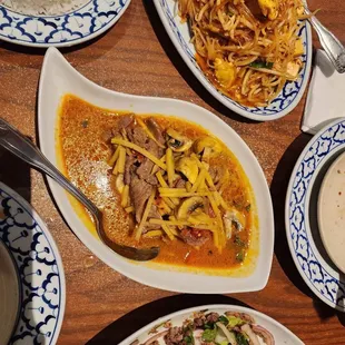 a variety of dishes