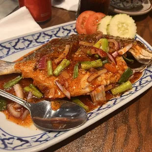 a plate of food