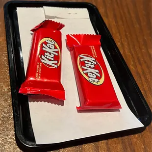 No need to &quot;Break me off a piece of that KitKat bar&quot; since you get your own with the check!!