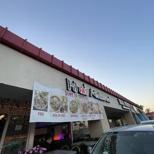 outside