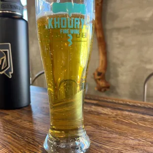 a glass of beer