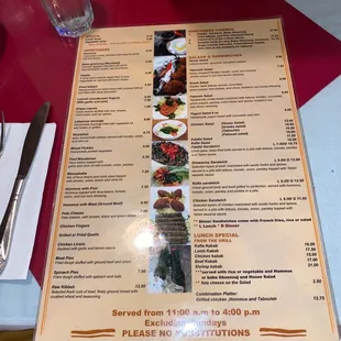Menú